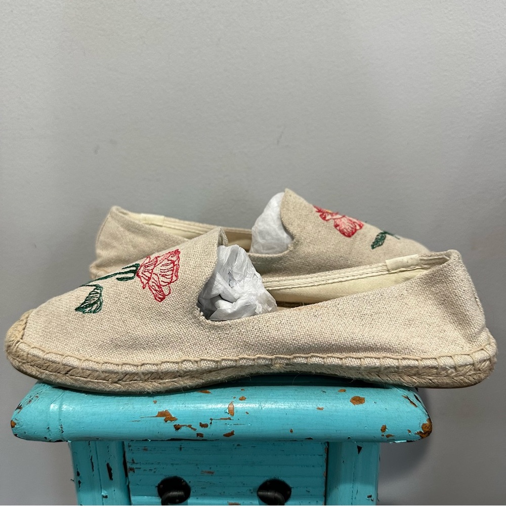 Soludos Floral Espadrilles Size 10 - Picture 5 of 10